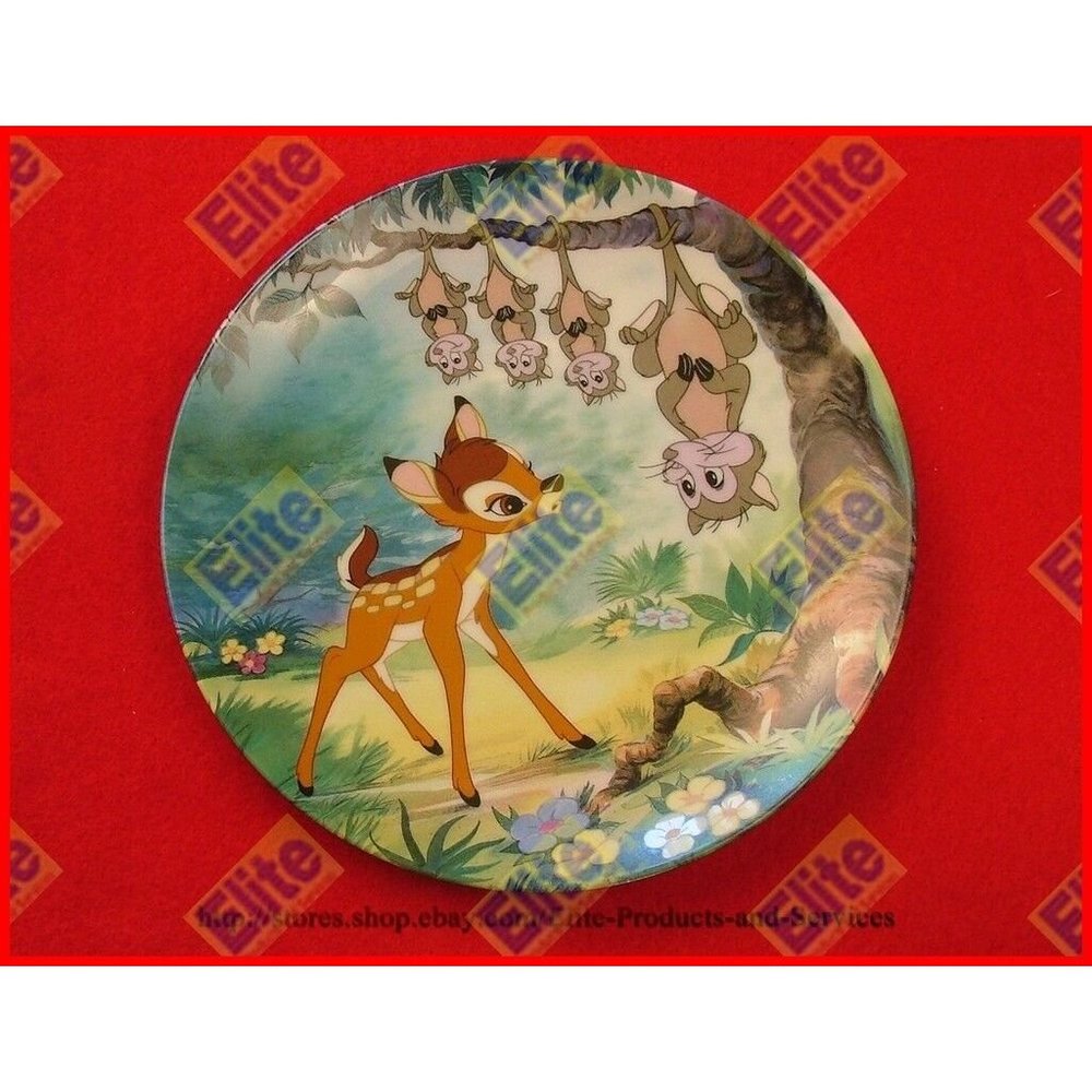 Bambi Collectors Plate "What's‎ Up, Possums" by Knowles/Disney